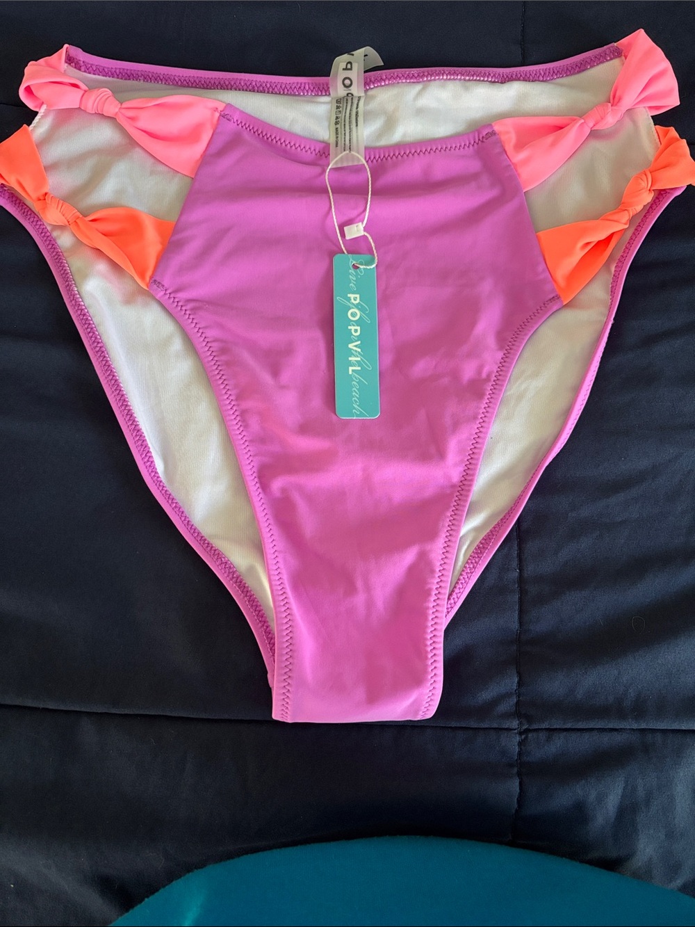 Popvil medium bikini high waisted bikini bottom, NWT